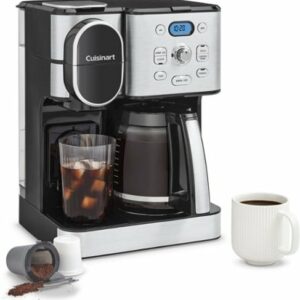 Cuisinart - 12 Cup 2-In-1 Coffee Center Coffeemaker - Black Stainless Steel