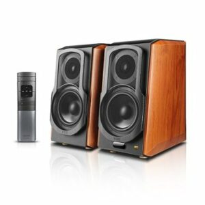 Edifier - S1000W 2.0 Hi-Res Bookshelf Speakers (Pair) - Wood