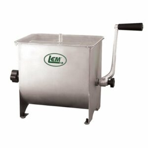 LEM Product - Mighty Bite Manual Meat Mixer 20LB Capacity - Silver