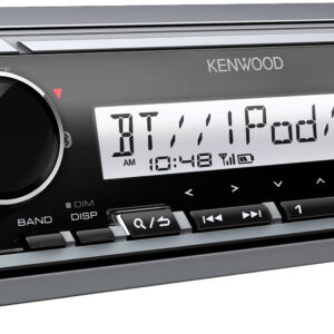 Kenwood - Bluetooth Digital Media (DM) Marine Receiver with Satellite Radio-Ready - Silver