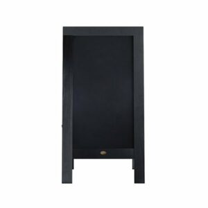 Flash Furniture - Canterbury 20"W x 2-26"D x 40"H Magnetic A-Frame Chalkboard - Black