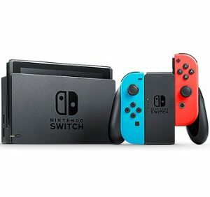 Nintendo - Geek Squad Certified Refurbished Switch with Neon Blue and Neon Red Joy‑Con