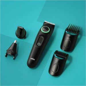 Braun - Series 3 3450 All-In-One Style Kit, 5-in-1 Grooming Kit with Beard Trimmer & More - Black