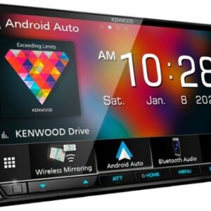 Kenwood - 6.8" - Android Auto & Apple CarPlay - Built-in Bluetooth - In-Dash Digital Media Receiver with Maestro Compatibility - Black