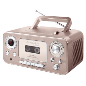 Studebaker - BT Series Portable Bluetooth CD Player with AM/FM Stereo - Rose Gold