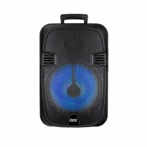 QFX - Rechargeable LED Lighted Speaker - Black