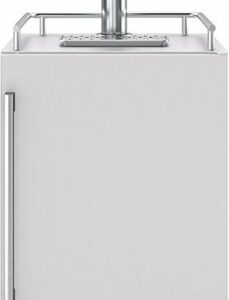 Zephyr - Presrv 5.6 cu. ft. Convertible Outdoor Beer Kegerator with 107-Can Beverage Storage - Stainless Steel