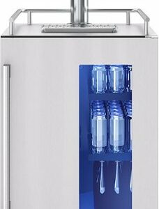 Zephyr - Presrv 5.6 cu. ft. Convertible Beer Kegerator with 107-Can Beverage Storage - Stainless Steel