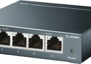 TP-Link - 5-Port 10/100/1000 Mbps Unmanaged Switch - Black