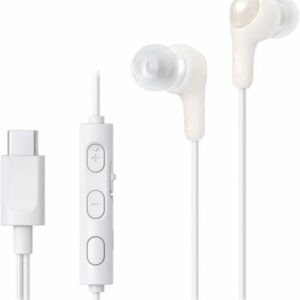 JVC - Gumy Connect Wired Headphones with USB-C Connector - White