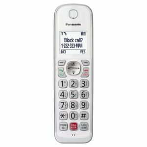 Panasonic - KX-TGDA83W Cordless Expansion Handset for KX-TGD81x and KX-TGD83x Series Cordless Phone Systems - White