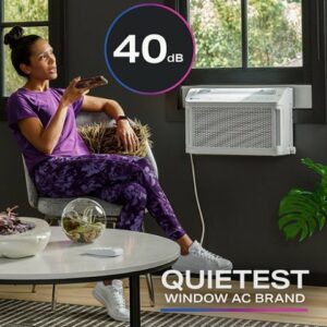 GE Profile - 450 Sq Ft 10,300 BTU Smart Ultra Quiet Air Conditioner - White