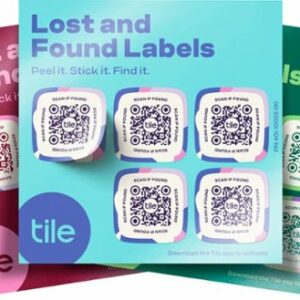 Tile - Lost and Found Labels - 15 Labels - Multi