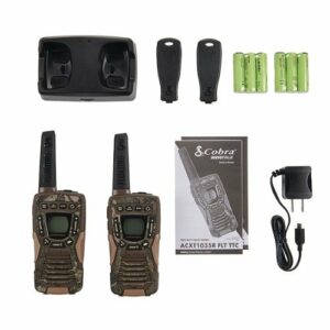 Cobra - 37-Mile, 22-Channel Floating 2-Way Radios (Pair) - Truetimber Strata