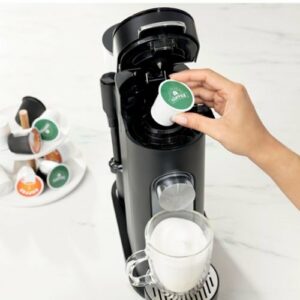 Ninja - Pods & Grounds Specialty Single-Serve Iced Coffee Maker, K-Cup Pod Compatible with Foldaway Milk Frother - Black