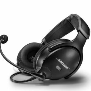 Bose - A30 Bluetooth Noise Cancelling Over-the-Ear Aviation Headset - Black