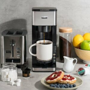 Bella Pro Series - Dual Brew Single Serve Coffee Maker - Stainless Steel