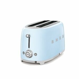 SMEG TSF02 4-Slice Long Wide-Slot Toaster - Pastel Blue