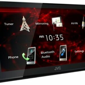 JVC - 6.8" Bluetooth Digital Media (DM) Receiver with Rear Camera Input and Parking Guidelines - Black