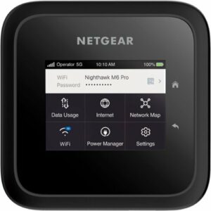 NETGEAR - Nighthawk M6 Pro 5G mmWave Wi-Fi 6E Hotspot - Black (Unlocked)