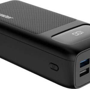 Energizer - Ultimate Lithium 30,000 mAh 30W PD USB-C Universal Portable Battery Charger/Power Bank with 6 Ports and LCD Display - Black