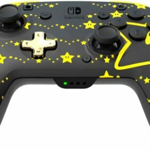 PDP - REMATCH GLOW Wireless Controller Super Star Glow-in-the-Dark  For Nintendo Switch, Nintendo Switch - OLED Model - Super Star