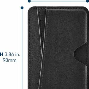 Insignia™ - Stick-on Wallet for Most Cell Phones - Black