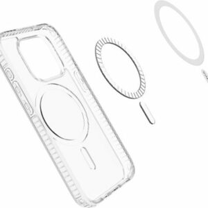 Insignia™ - Hard-Shell Case with MagSafe for iPhone 15 Pro Max - Clear