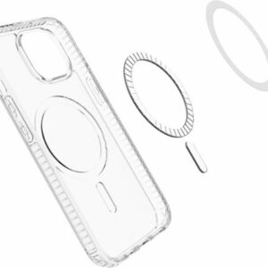 Insignia™ - Hard-Shell Case with MagSafe for iPhone 15 - Clear