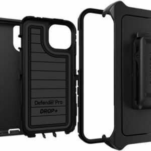 OtterBox - Defender Series Pro Hard Shell for Apple iPhone 15, Apple iPhone 14, and Apple iPhone 13 - Black