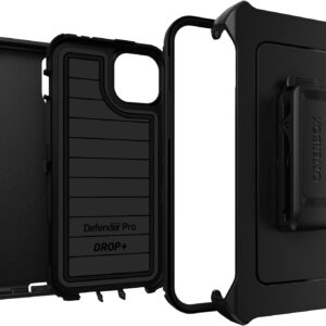 OtterBox - Defender Series Pro Hard Shell for Apple iPhone 15 Plus and Apple iPhone 14 Plus - Black