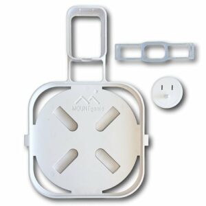 Mount Genie - The Easy Outlet Mount For eero Pro 6 and eero Pro 6E (3-pack) - White