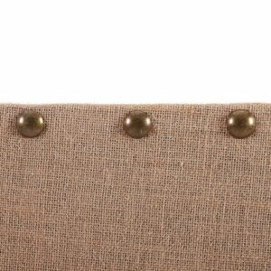 Linon Home Décor - Reis Small Burlap Nailhead Bulletin Board - Natural