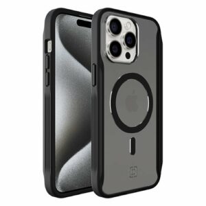 Incipio - AeroGrip Hard Shell Case with MagSafe for Apple iPhone 15 Pro Max - Stealth Black