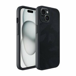 Incipio - cru. Protective Hard Shell Case with MagSafe for Apple iPhone 15 - Navy Camo