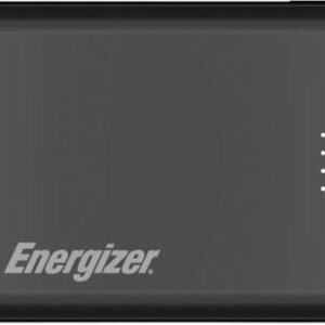 Energizer - MAX 5,000 mAh Ultra-Slim, USB-C High Speed Universal Portable Charger Power bank, Charges Three Devices at Once - Black