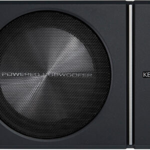 KENWOOD -Compact 8" Subwoofer with Enclosure and integrated 250W Amplifier - Black