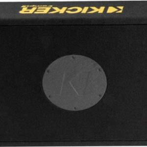 KICKER - CompC 10" Single-Voice-Coil 4-Ohm Loaded Subwoofer Enclosure - Black