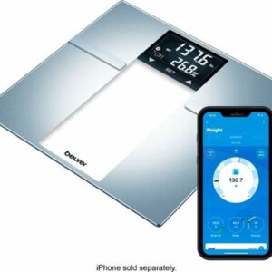 Beurer - Bluetooth Digital Body Weight Scale - Silver