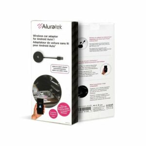 Aluratek - Wireless car adapter for Android Auto - Black