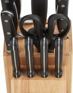 Cuisinart - Classic 12-Piece Triple Rivet Cutler Block Set - Black