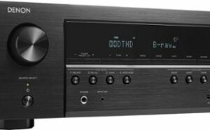 Denon - AVR-S670H (75W X 5) 5.2-Ch. with HEOS 8K Ultra HD and HDR Compatible AV Home Theater Receiver with Alexa - Black