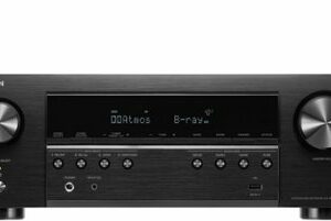 Denon - AVR-S770H (75W X 7) 7.2-Ch. with HEOS and Dolby Atmos 8K Ultra HD HDR Compatible AV Home Theater Receiver with Alexa - Black