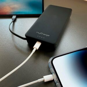 myCharge - AMP PRONG MAX 20,000mAh Everything Built-In Portable Charge for Most USB Enables Devices - Black