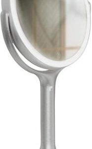 Sharper Image - SpaStudio Vanity 7-Inch LED Mirror - Silver