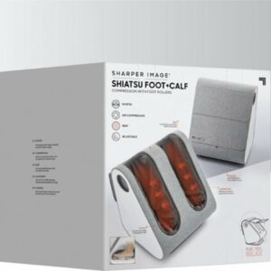 Sharper Image - Shiatsu Foot and Calf Massager - Gray