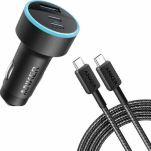 Anker - 335 67W Car Charger Bundle - Black