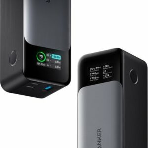 Anker - Power Bank (24000mAh, 140W, 3-Port) - Black