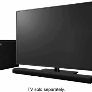 Yamaha - TRUE X BAR 50A Soundbar with Dolby Atmos, Wireless Subwoofer and Alexa Built-in - Black