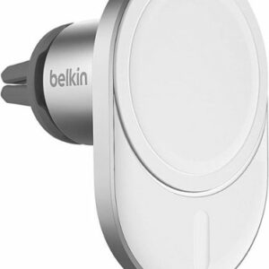 Belkin - Wireless Car Charger with Official MagSafe Charging 15W - Gray